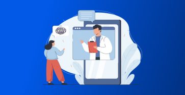 Clinician using an ambient AI scribe to document a patient visit directly in the EHR